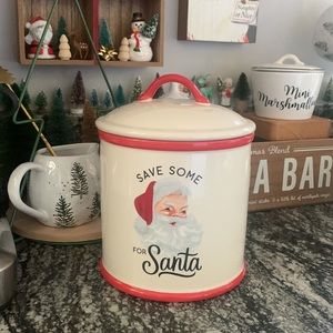 Brand new Hallmark Santa Christmas Holiday Cookie Jar